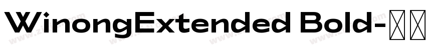 WinongExtended Bold字体转换 WinongExtended Bold字体转换